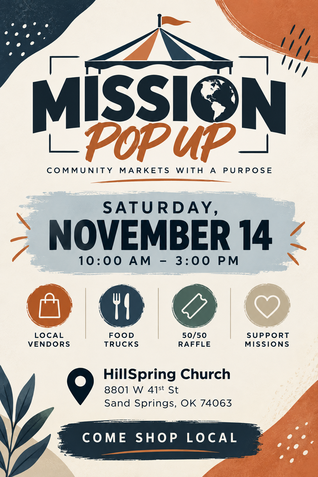 Mission Pop Up Market flyer
